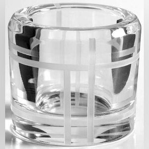 Kate Spade Etched Squares
Pattern: Madison Square by Lenox leaded votive holder